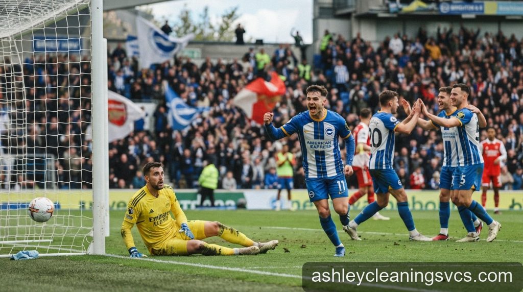 Ngoại hạng Anh vòng 5: Brighton gây sốc trước Arsenal, Man City chiếm đỉnh bảng